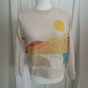 Faherty Multicolor Landscape Long Sleeve Tee
